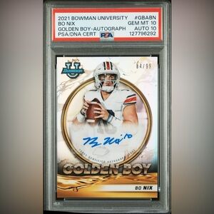 2021 Bowman U Bo Nix Golden Boy Auto PSA 10 Auto 10
Denver Broncos